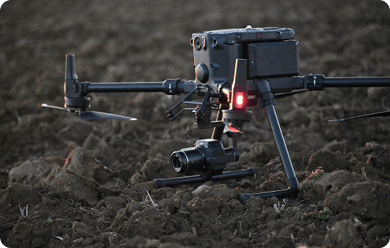 Drone in field