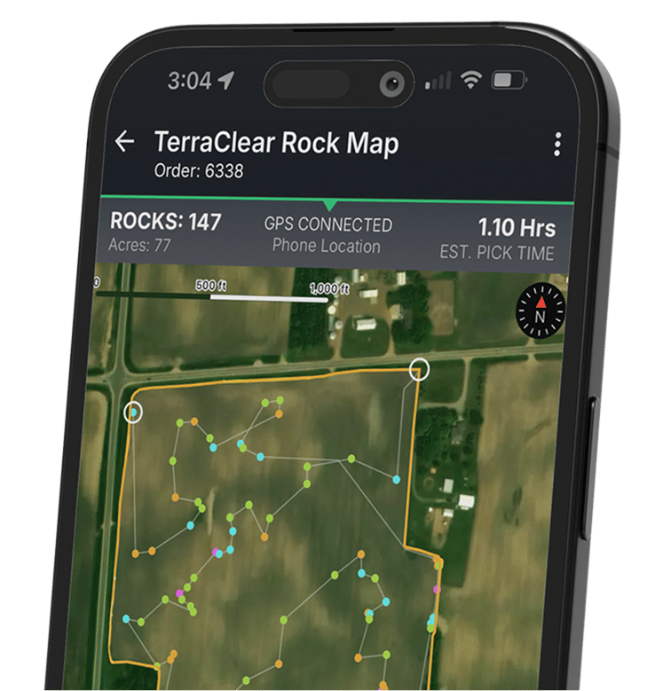 View of Rock Map App on mobile device