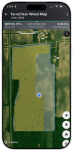 TerraClear Weed Maps allow farmers to identify weed locations. 