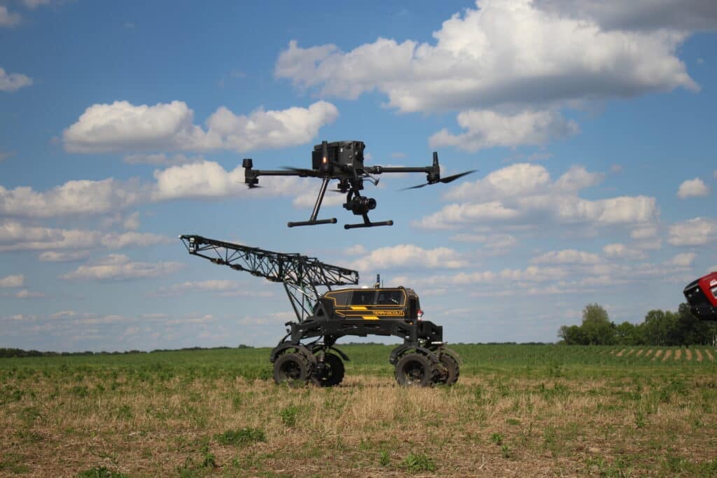 Drone & TerraScout flying to create Rock and Weed Maps