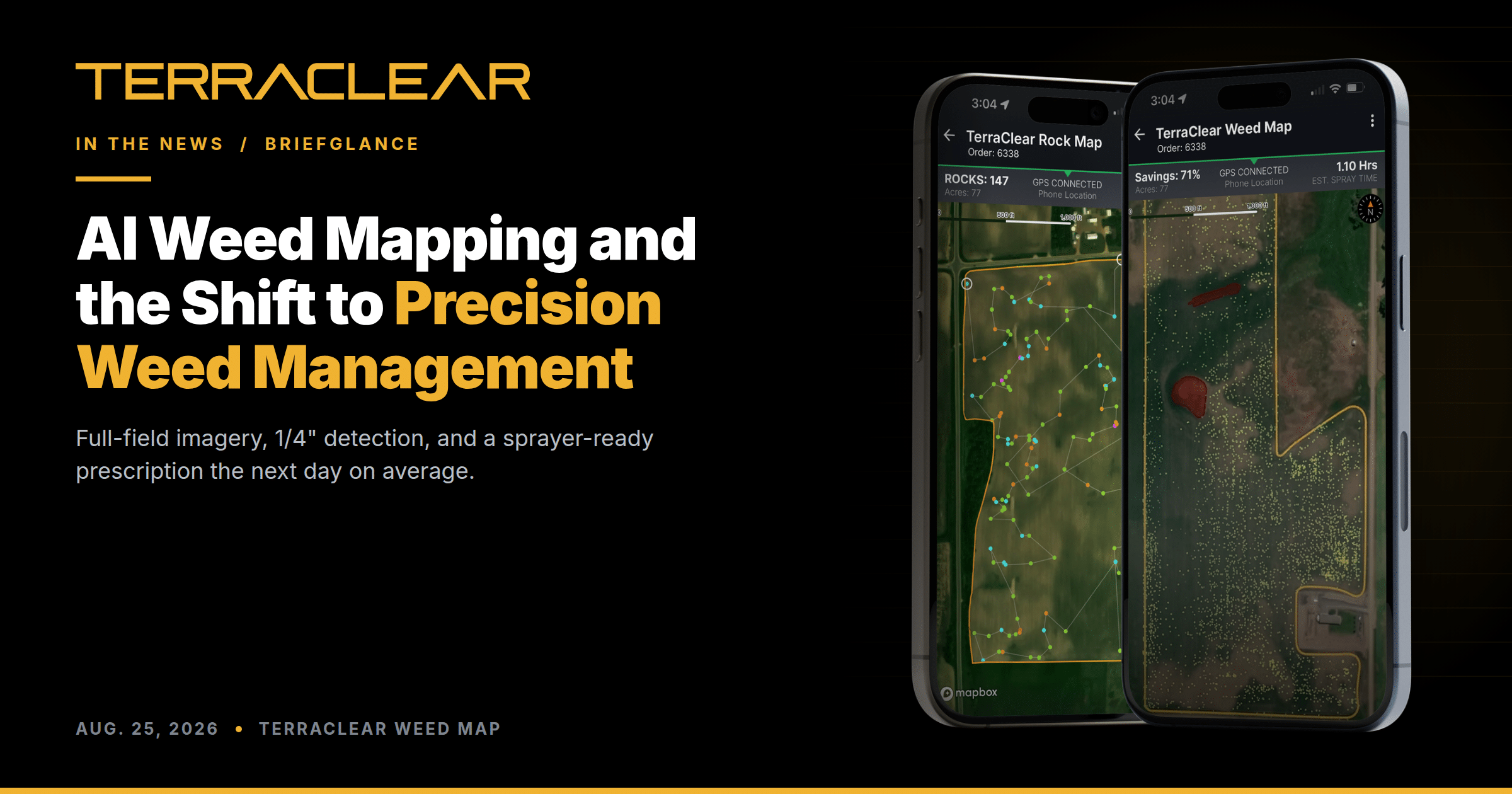 TerraClear Weed Maps offer precision ag tech at an affordable price