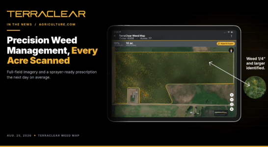 A TerraClear Weed Map allows farmers to turn old sprayers into precision ag equipment