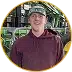 Jacob Ebeling, farmer in Minnesota, in his equipment shed